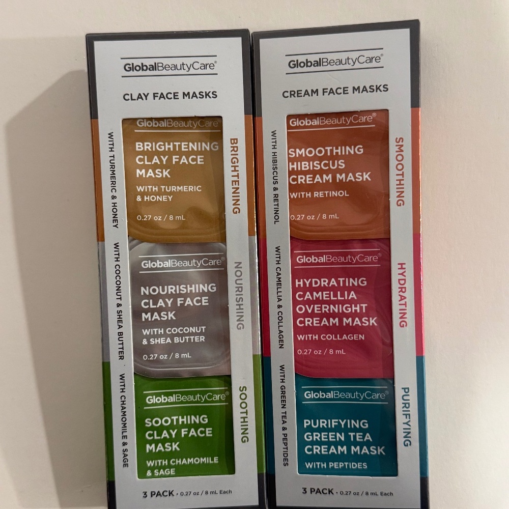 NWT- Global beauty face masks